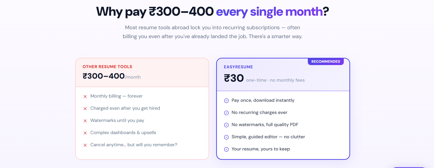 EasyResume - Product Hunt launch logo