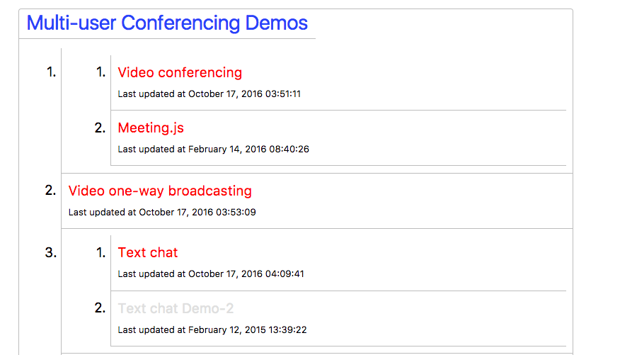 WebRTC gallery image