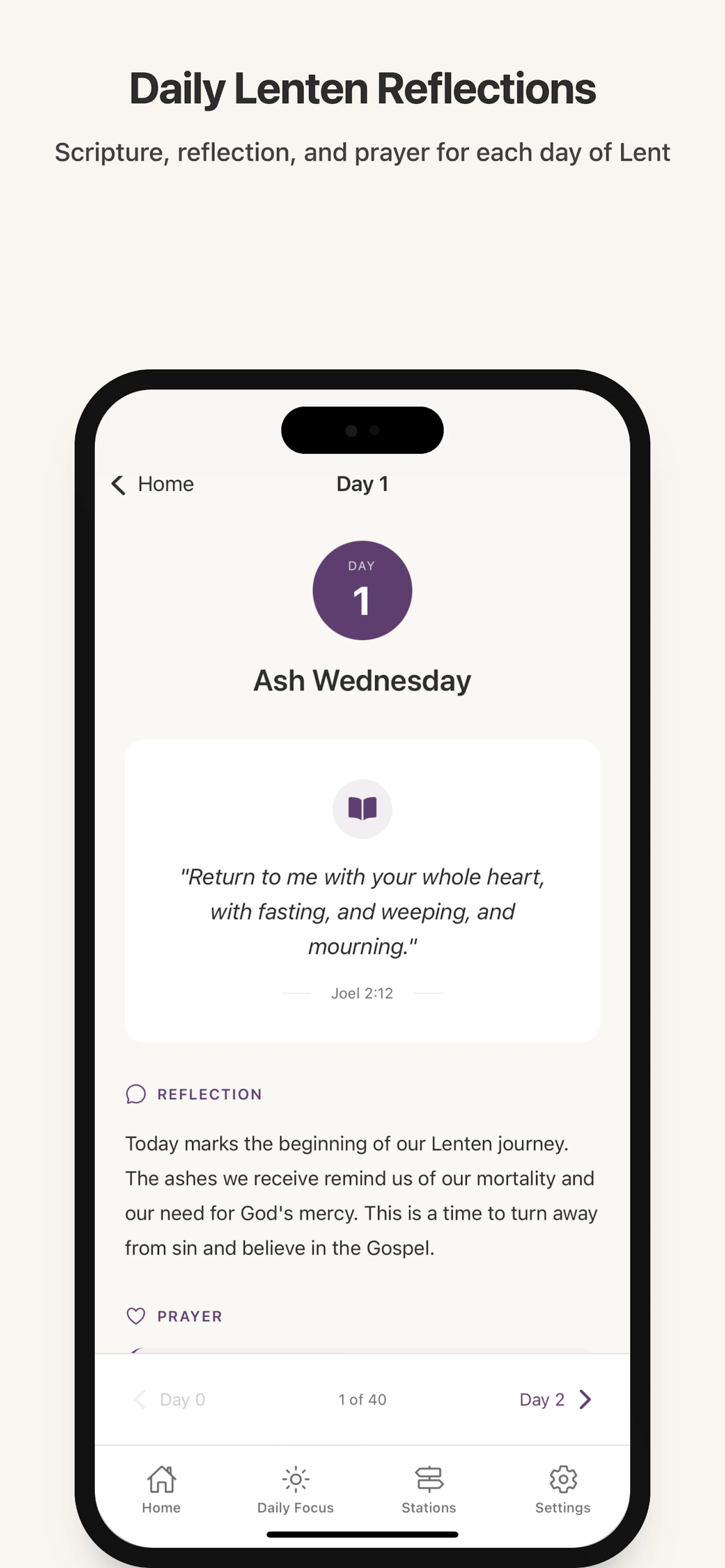 Lent Journey screenshot 1