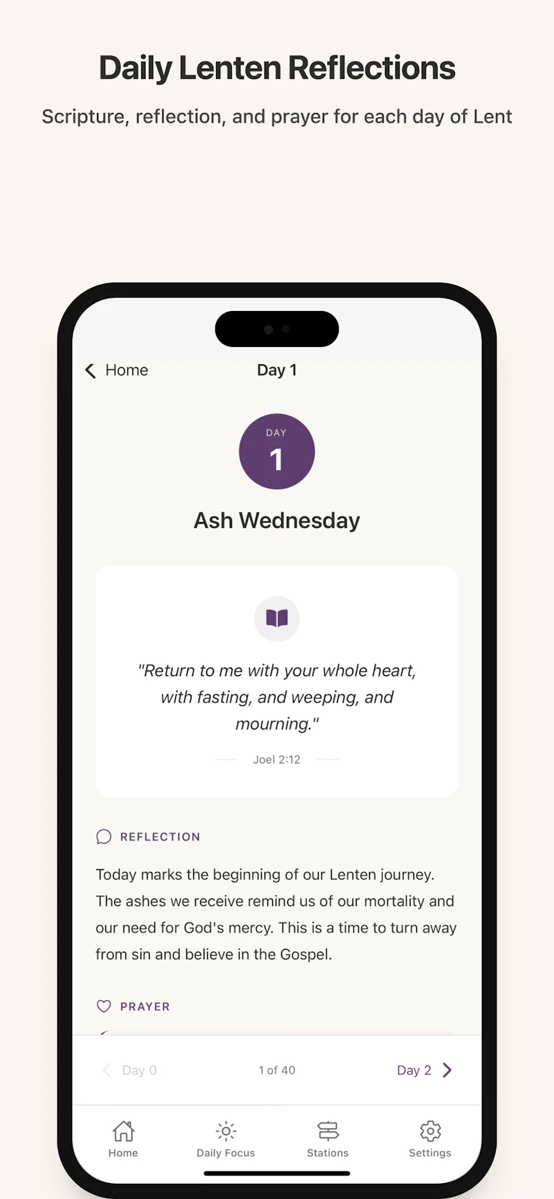 Lent Journey screenshot 1