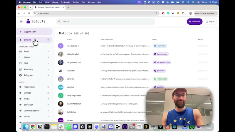 Botacts screenshot 1 (video preview)