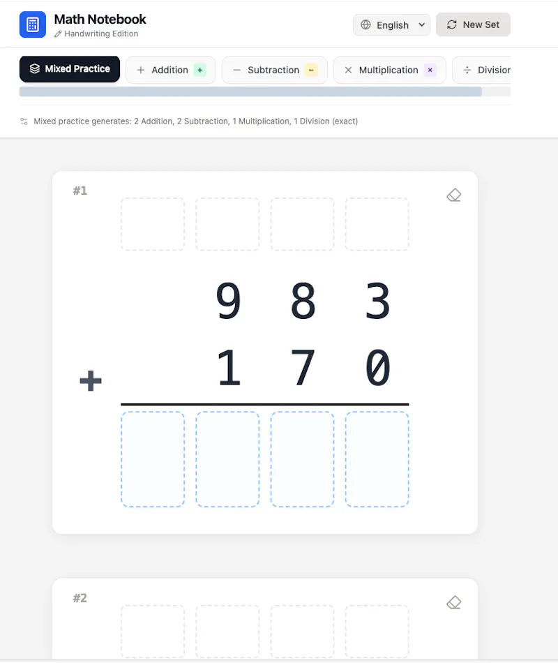 Math Notebook screenshot 1