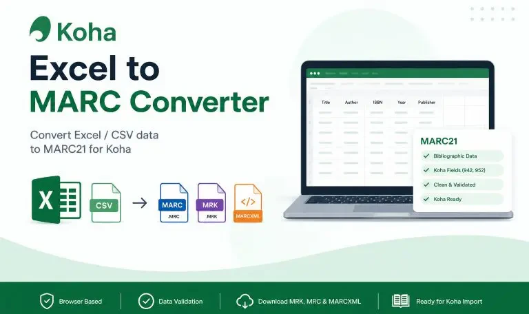 Excel spreadsheets to MARC21 Converter
