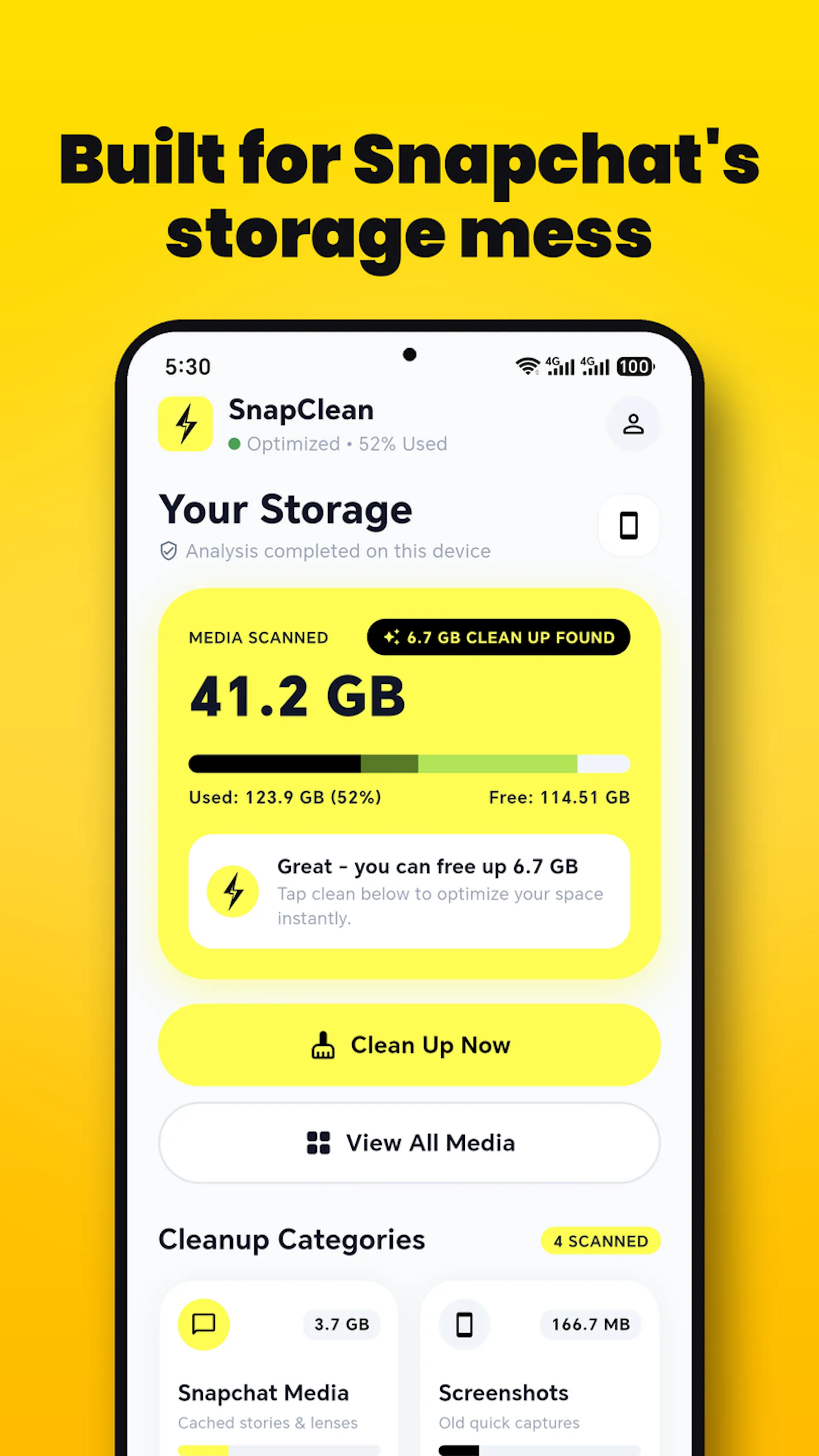 SnapClean - Built for all Snapchat Lover screenshot 2