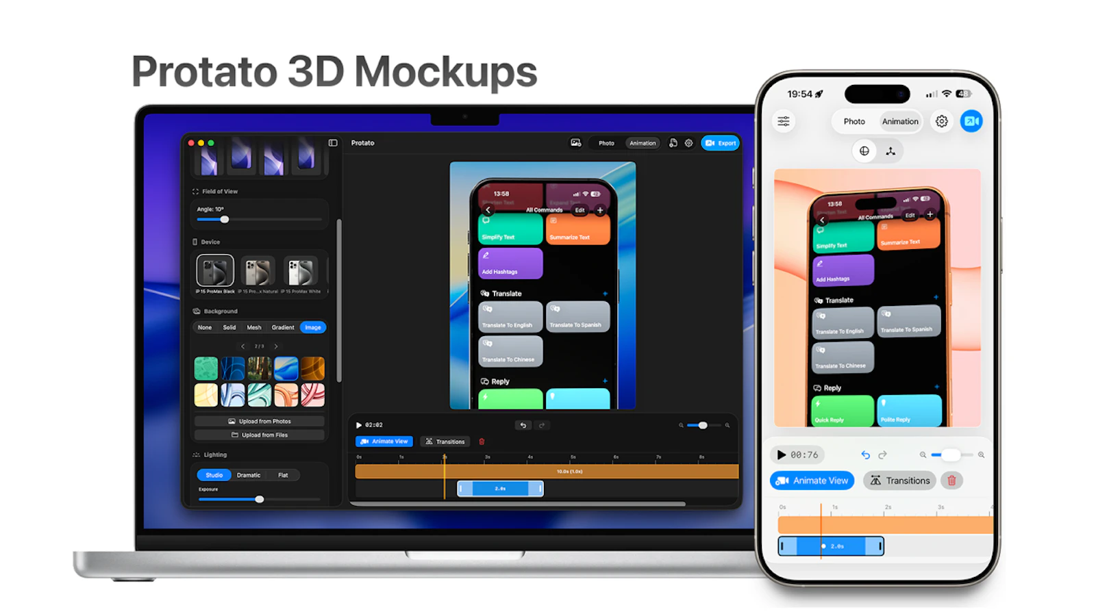 Protato 3D Mockup Generator screenshot 4