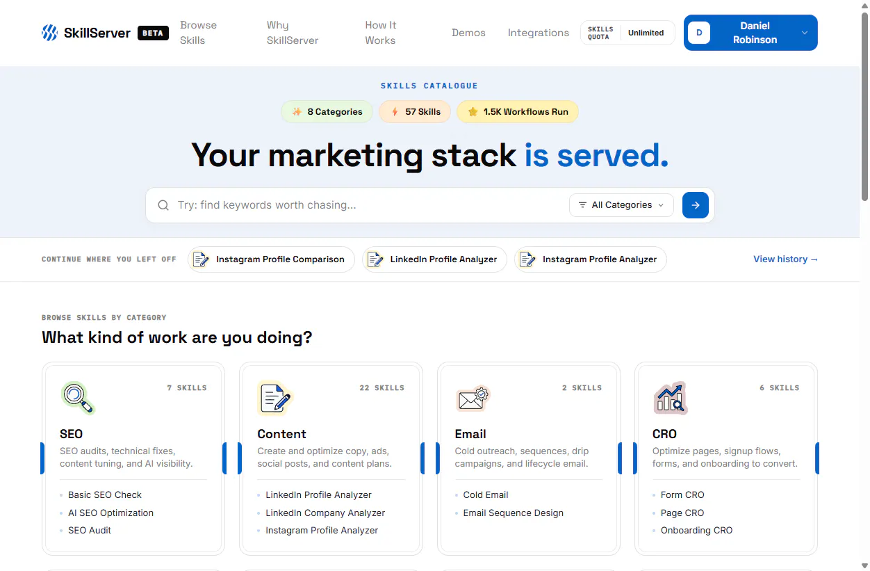 SkillServer.ai 截图 2