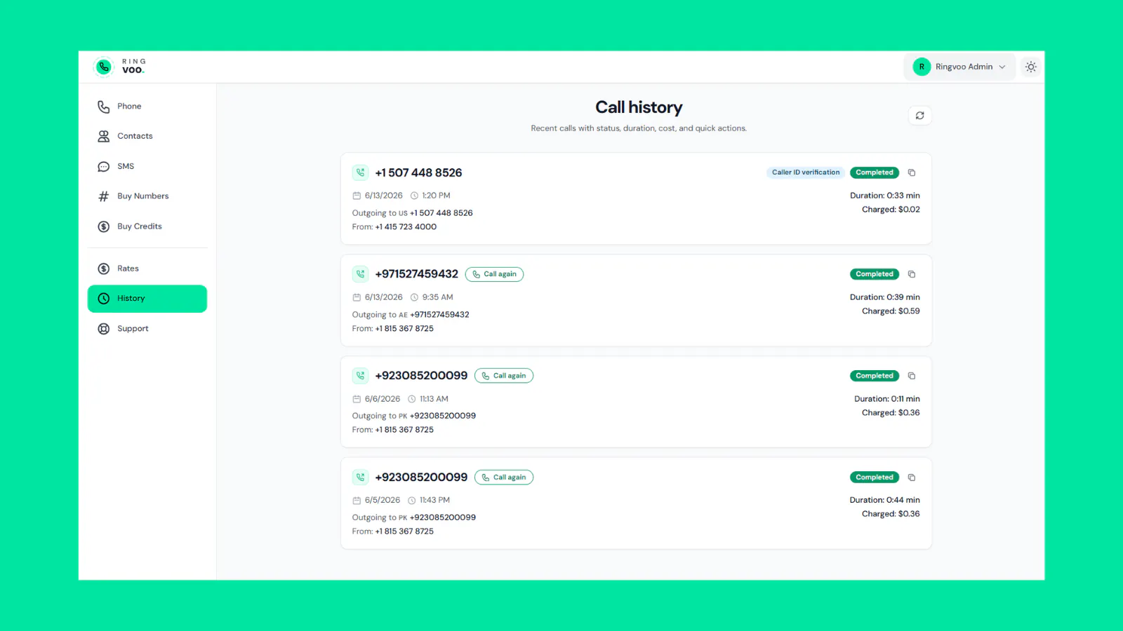 Ringvoo — Affordable Global Calling screenshot 6
