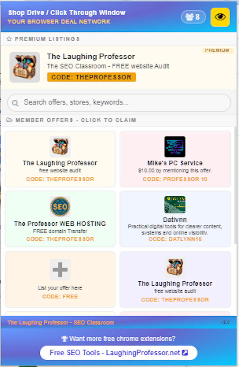 Shop Drive / Click Through Window screenshot 2
