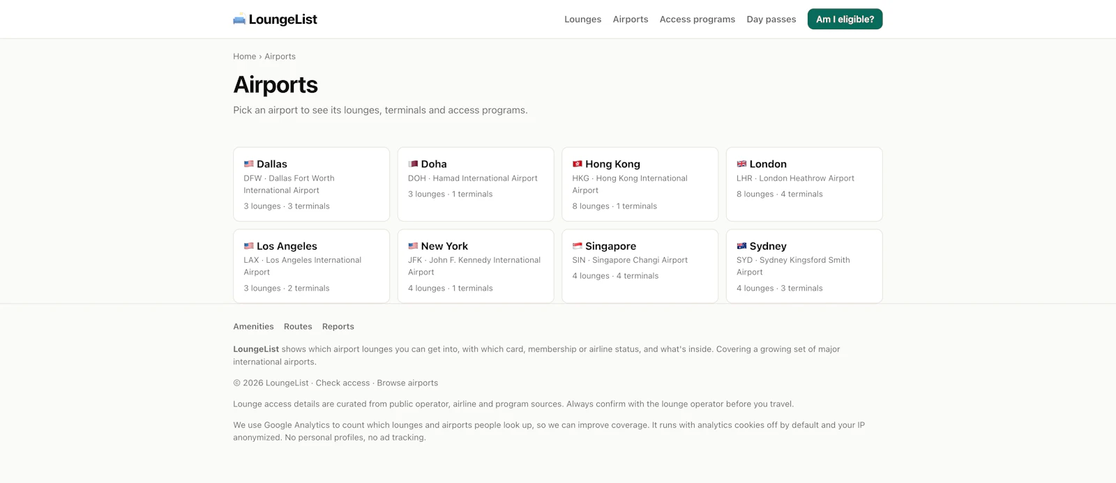 LoungeList screenshot 2