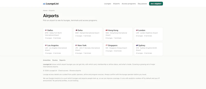 LoungeList screenshot 2