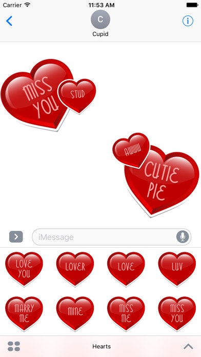 Conversation Heart Stickers gallery image