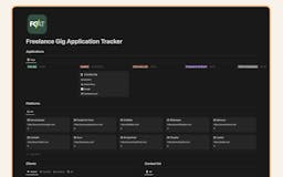 Freelancer Gig Application Tracker media 1
