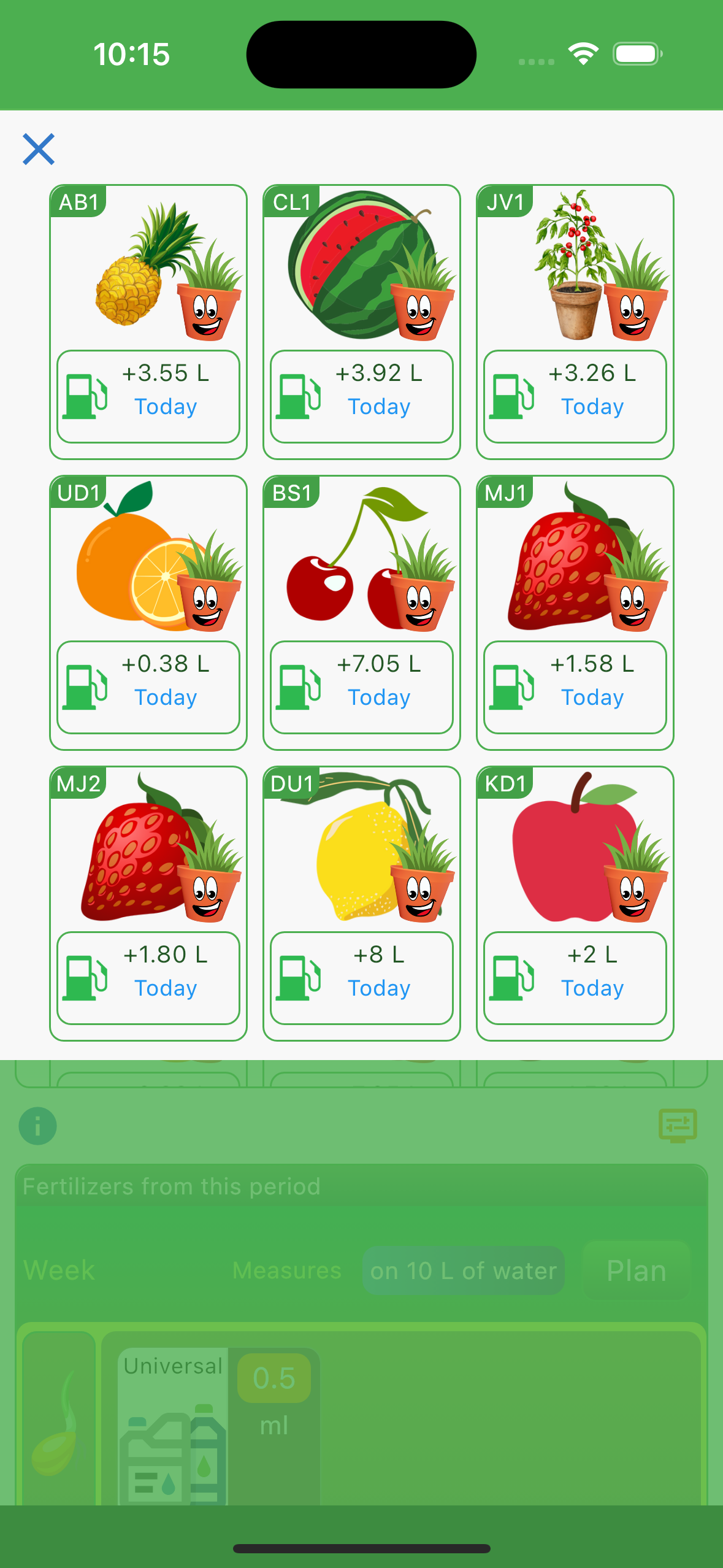 Coltivapp - Om thuisgewassen te beheren.Configureer uw bevruchtingsplannen media 3