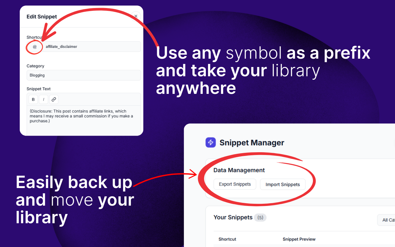CopyGOAT: Text Templates and Snippets gallery image