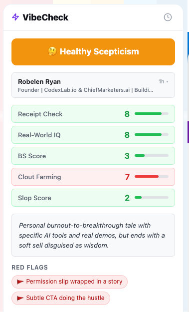Vibecheck for LinkedIn gallery image