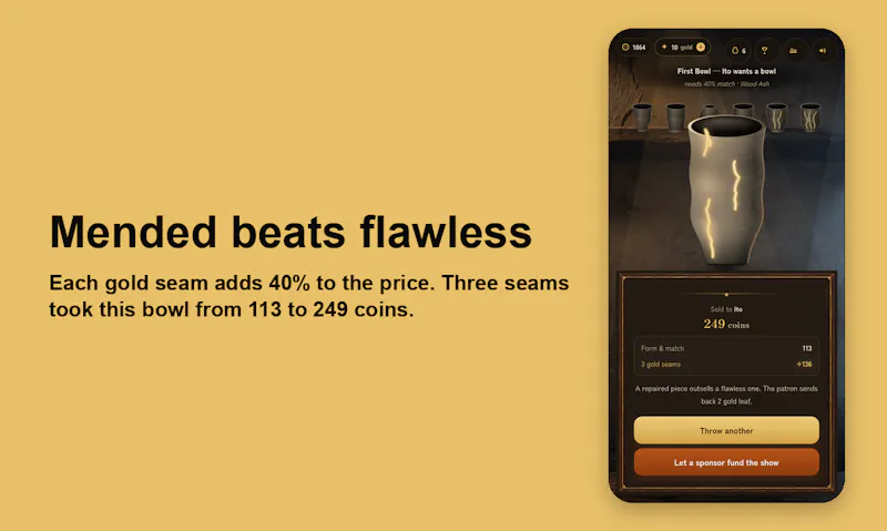 Kintsugi Pottery: Goldmend screenshot 7