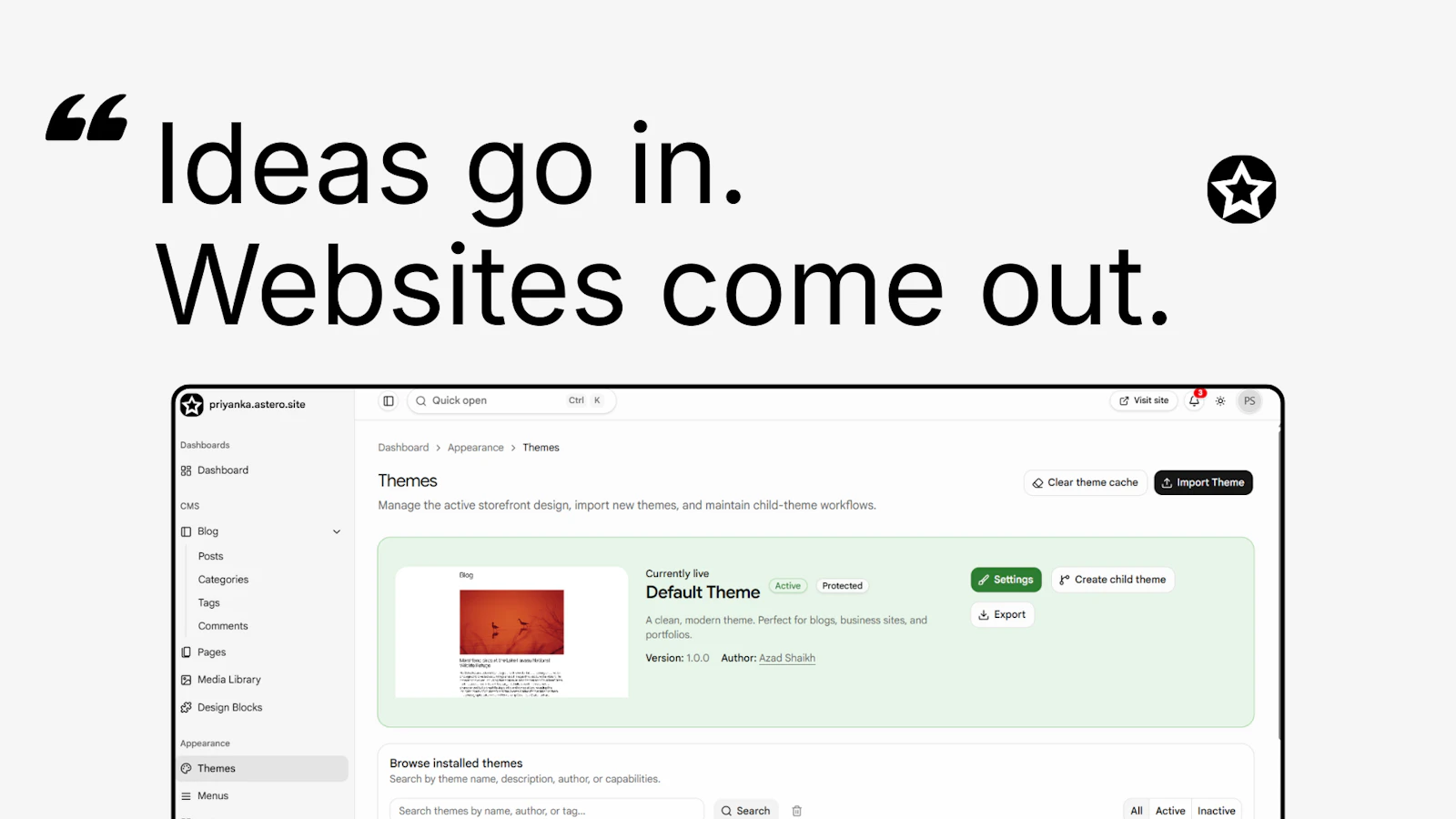 Astero - AI Website Builder V1 screenshot 2