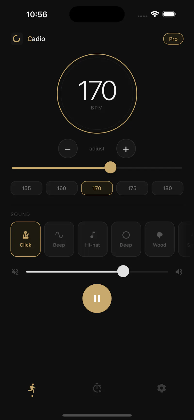 Cadio - Running Cadence Metronome screenshot 1