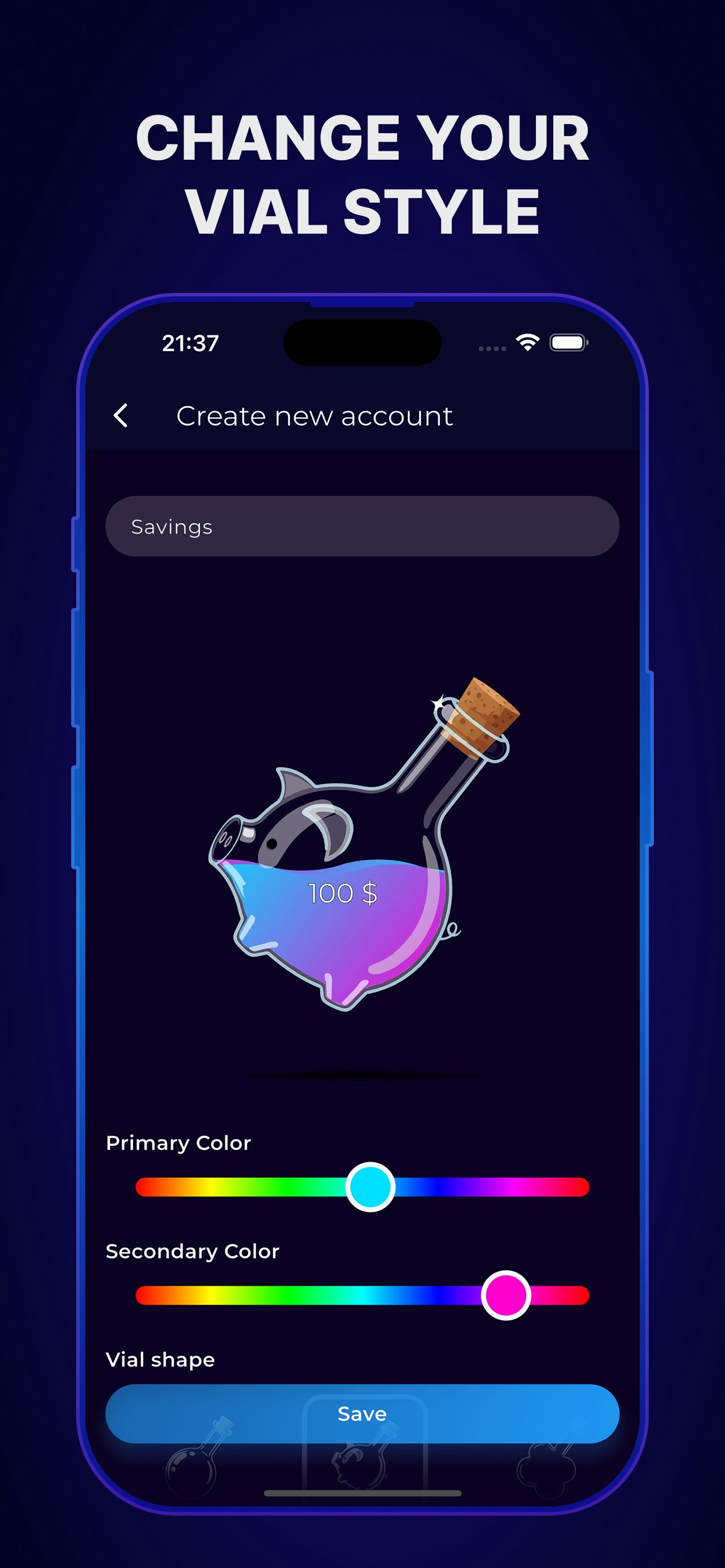 Budget Vials ― Visual Budgeting gallery image