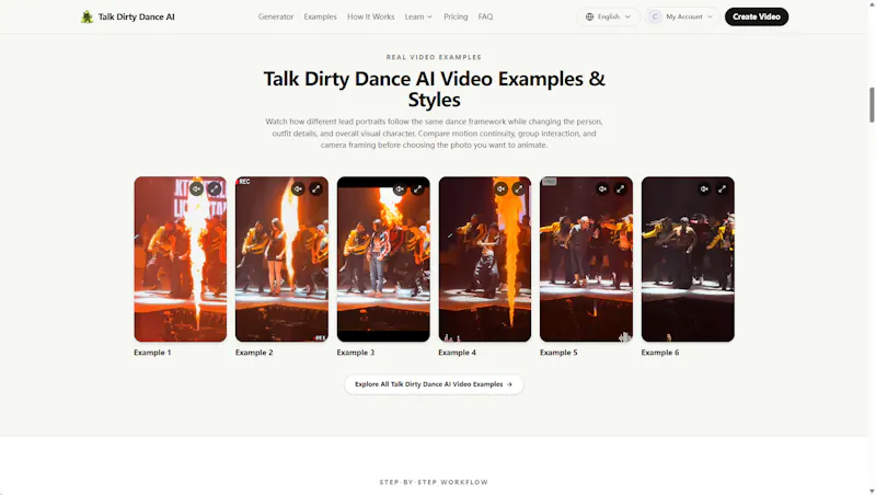 Talk Dirty Dance AI Video Generator screenshot 1