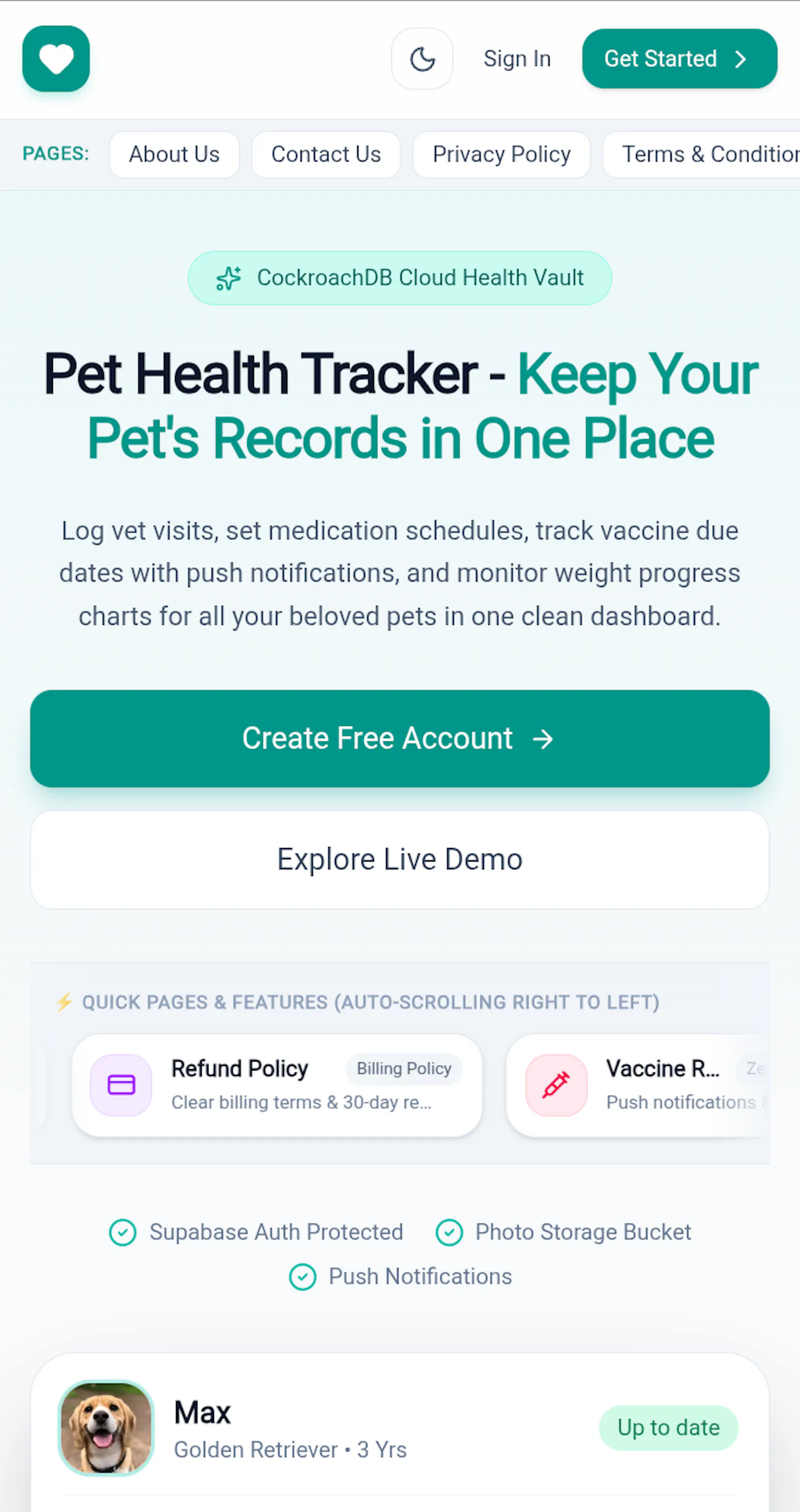 Pet Health Tracker screenshot 3