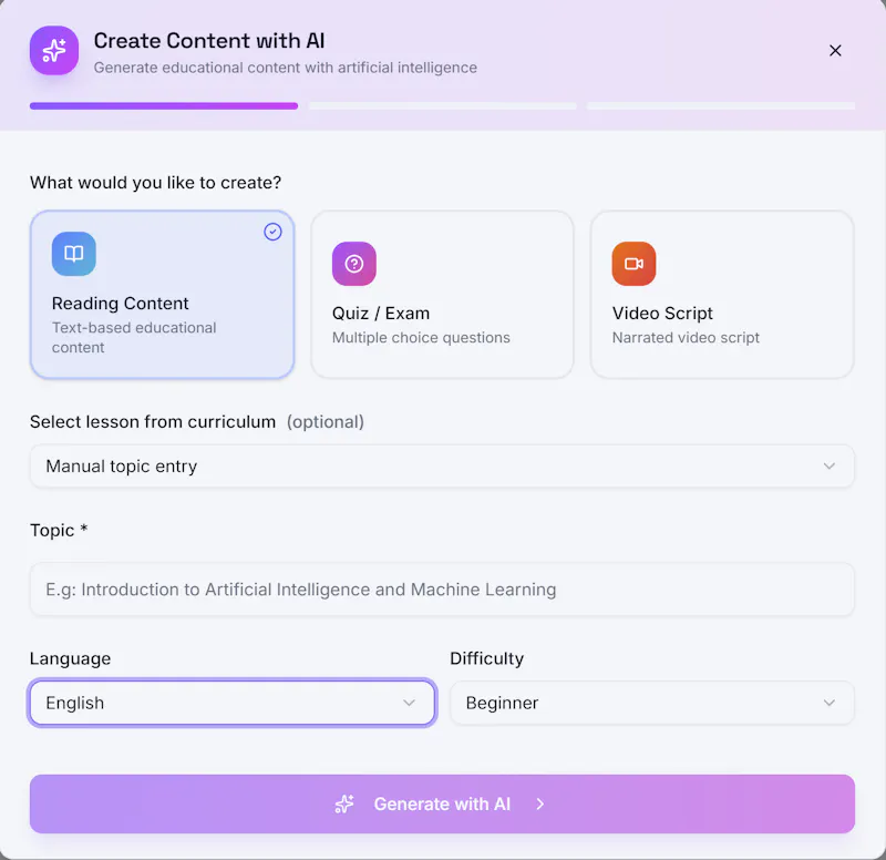Edumila screenshot 2