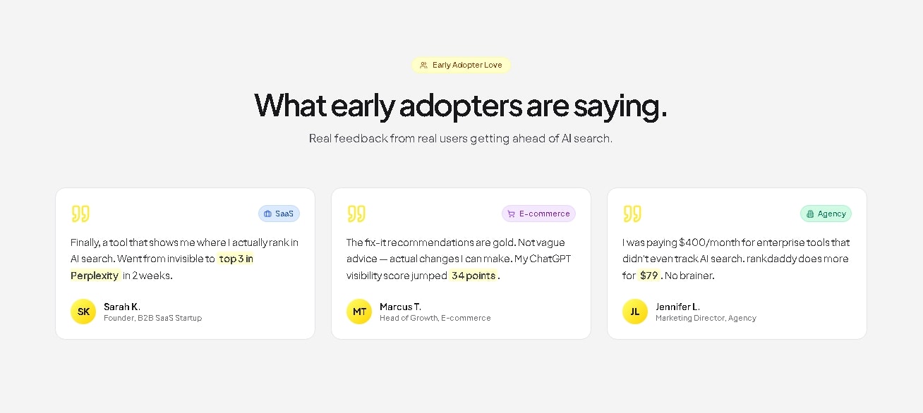 Rankdaddy - Screenshot 4 showing product features and functionality