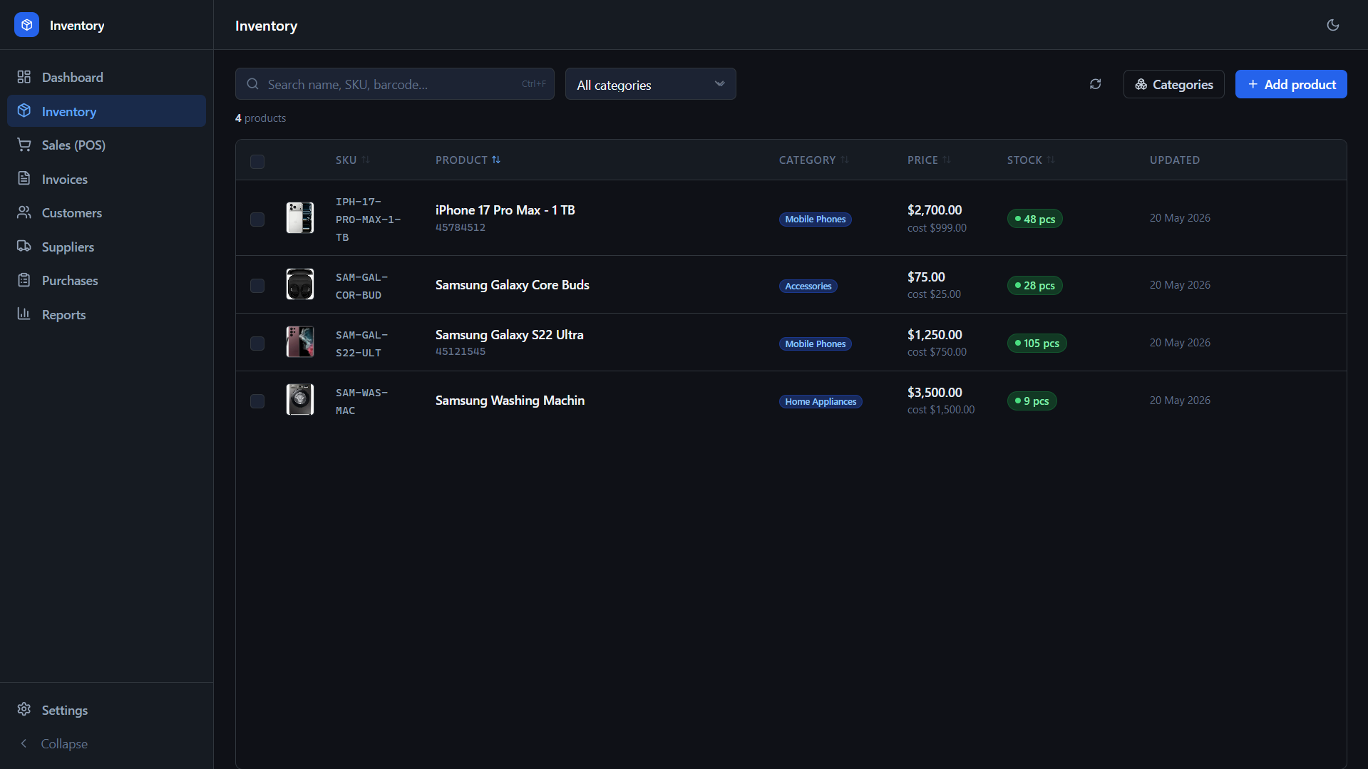 Inventory Manager POS Stock Control App gallery image
