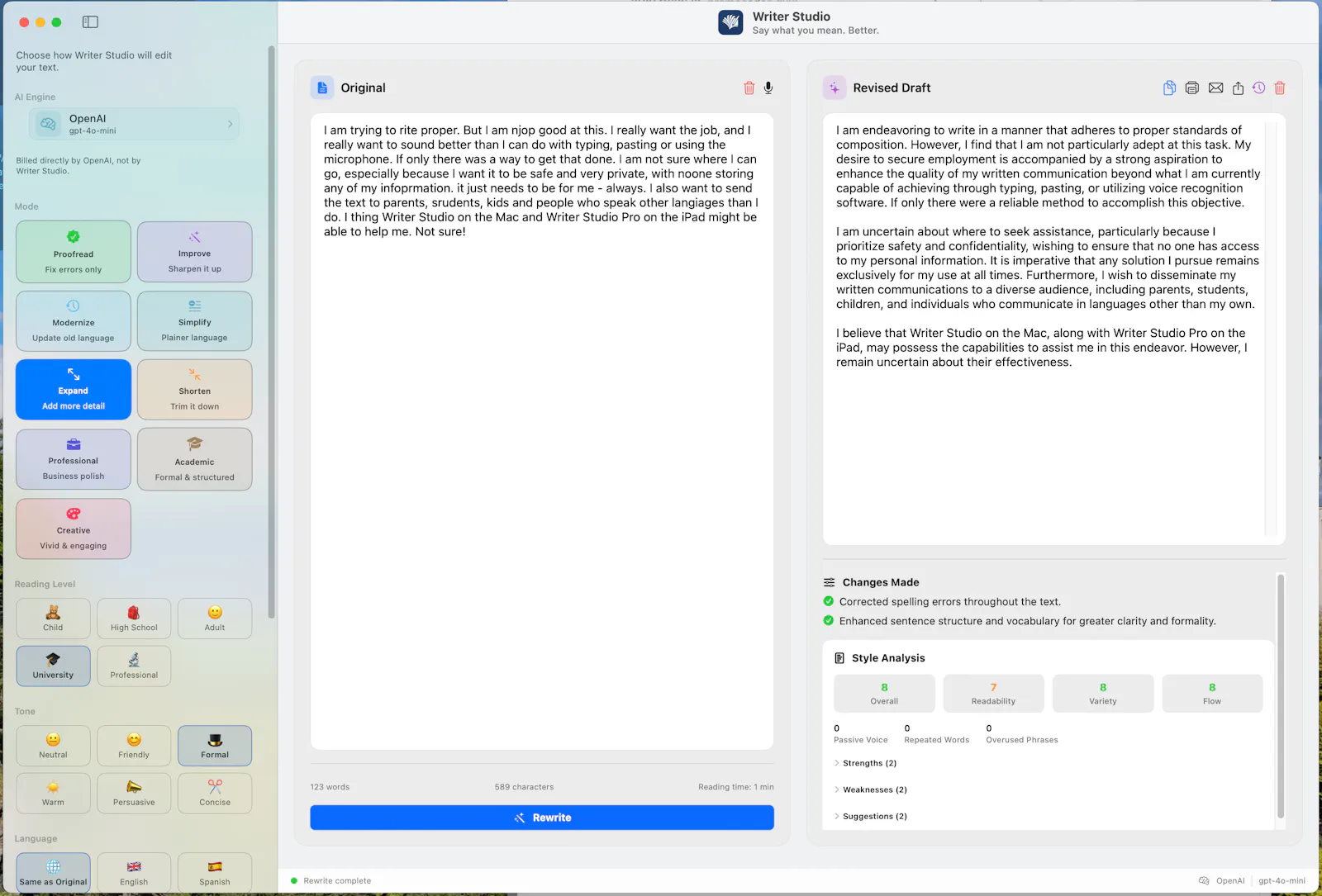 Writer Studio screenshot 3