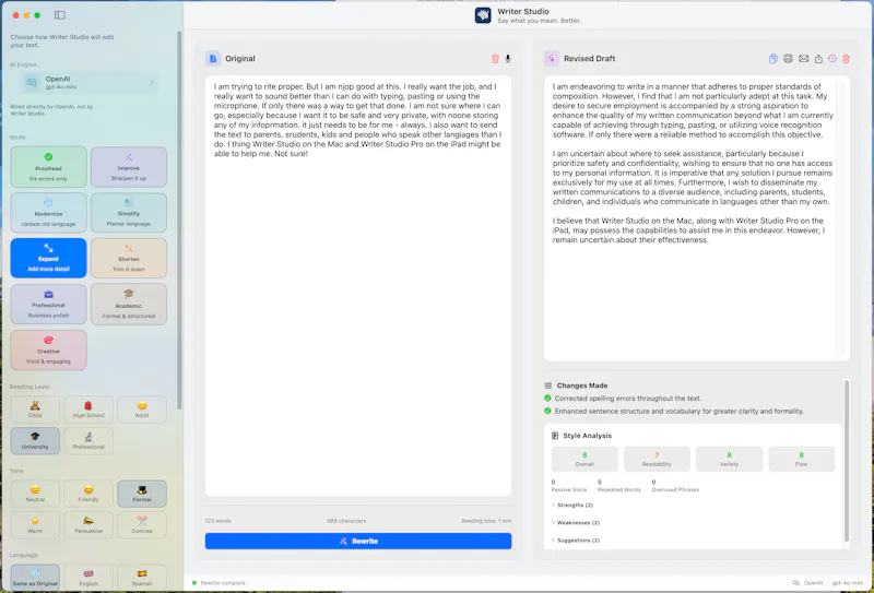 Writer Studio screenshot 3