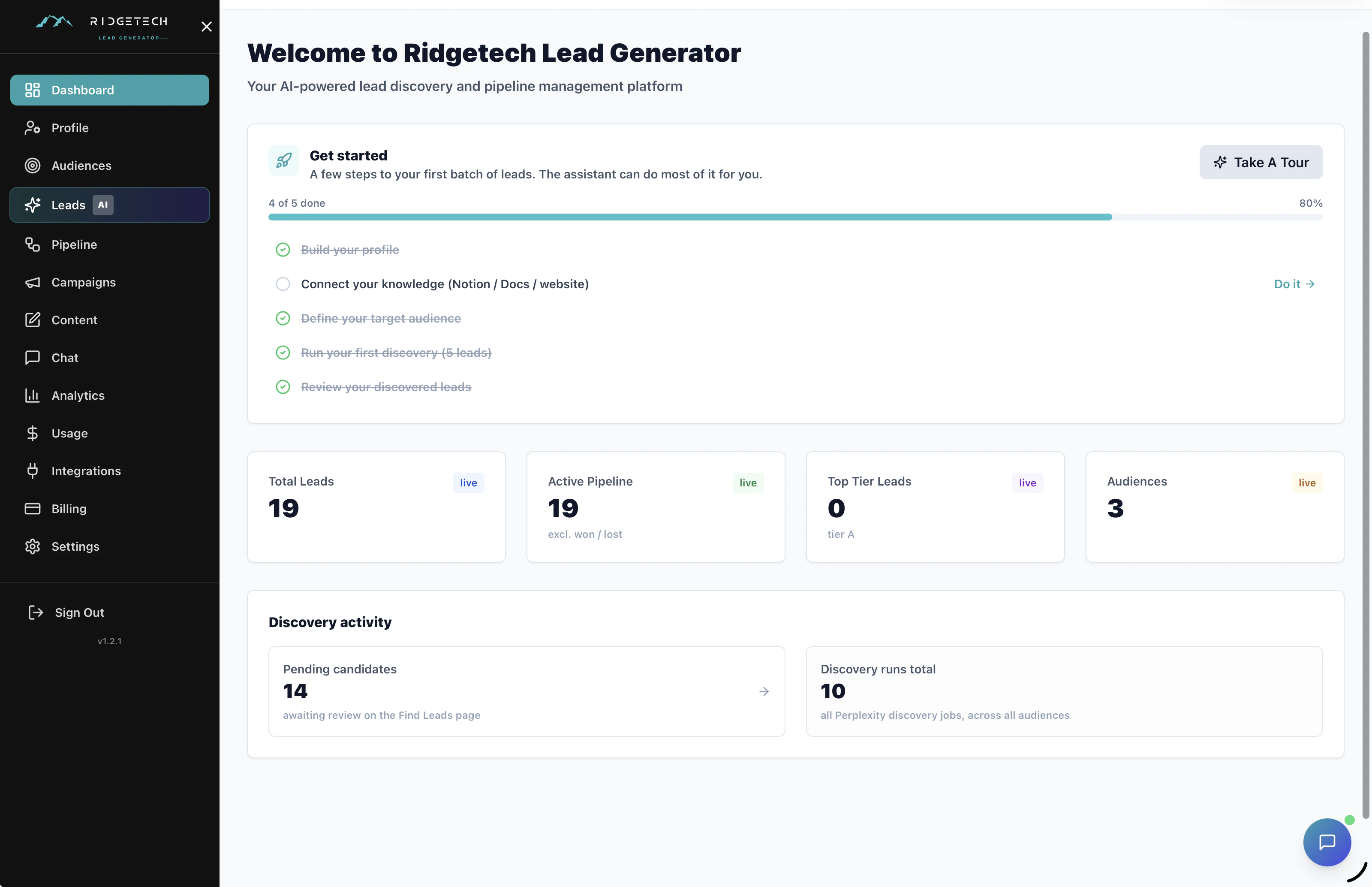 RidgeTech Lead Generator 截图