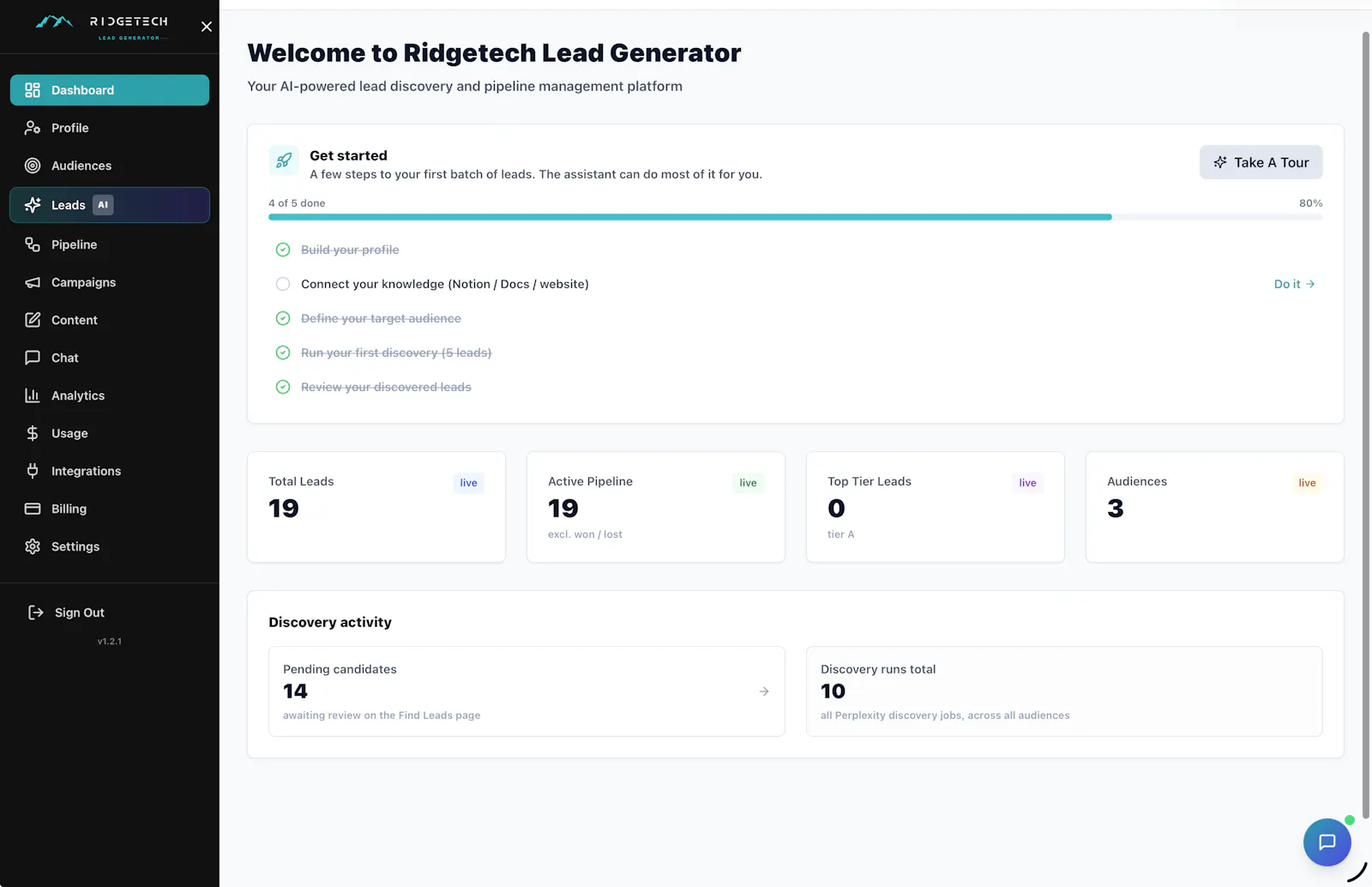 RidgeTech Lead Generator screenshot 1