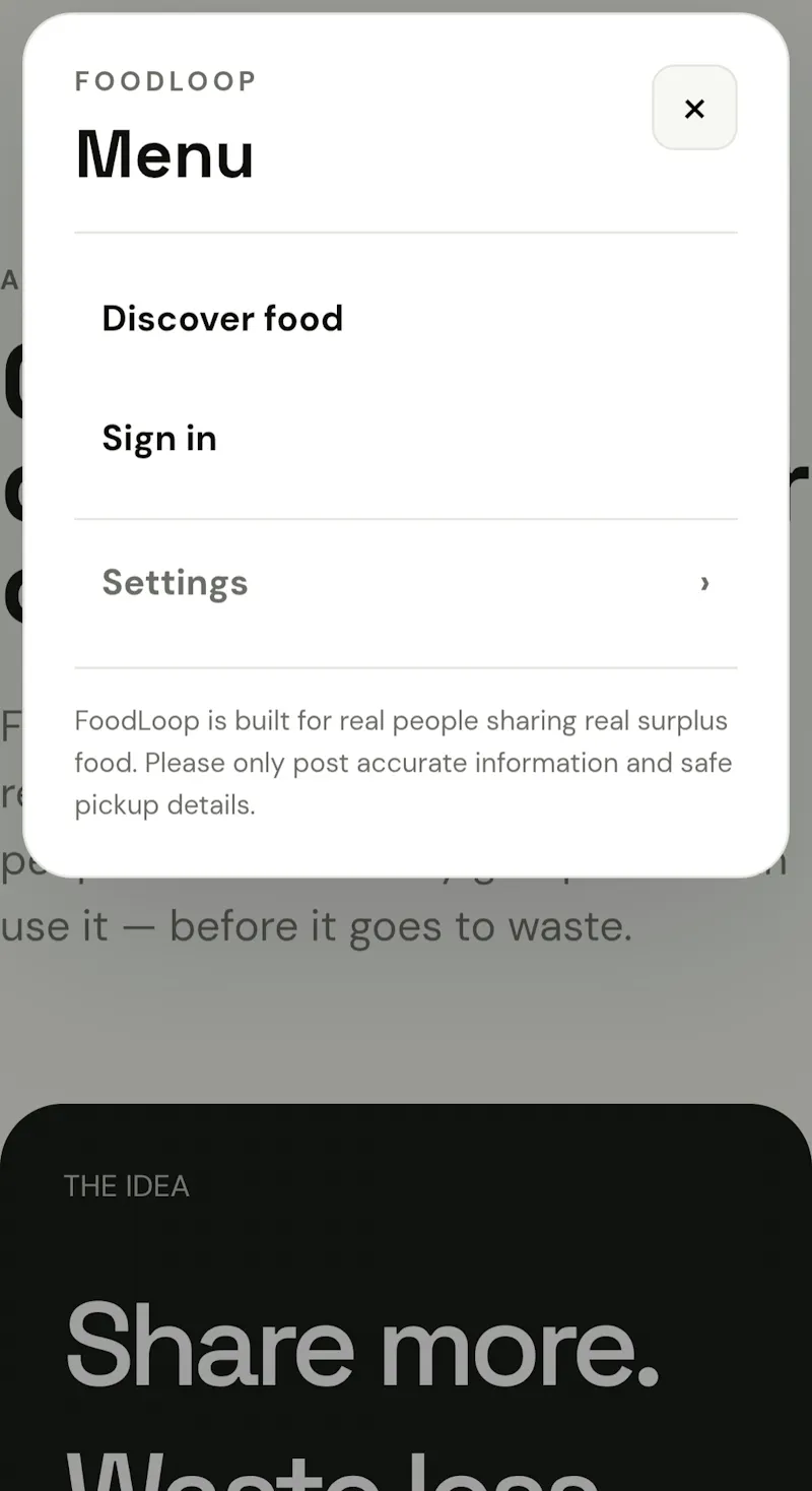 FoodLoop screenshot 3