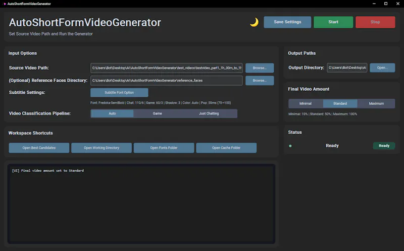 AutoShortFormVideoGenerator screenshot 1