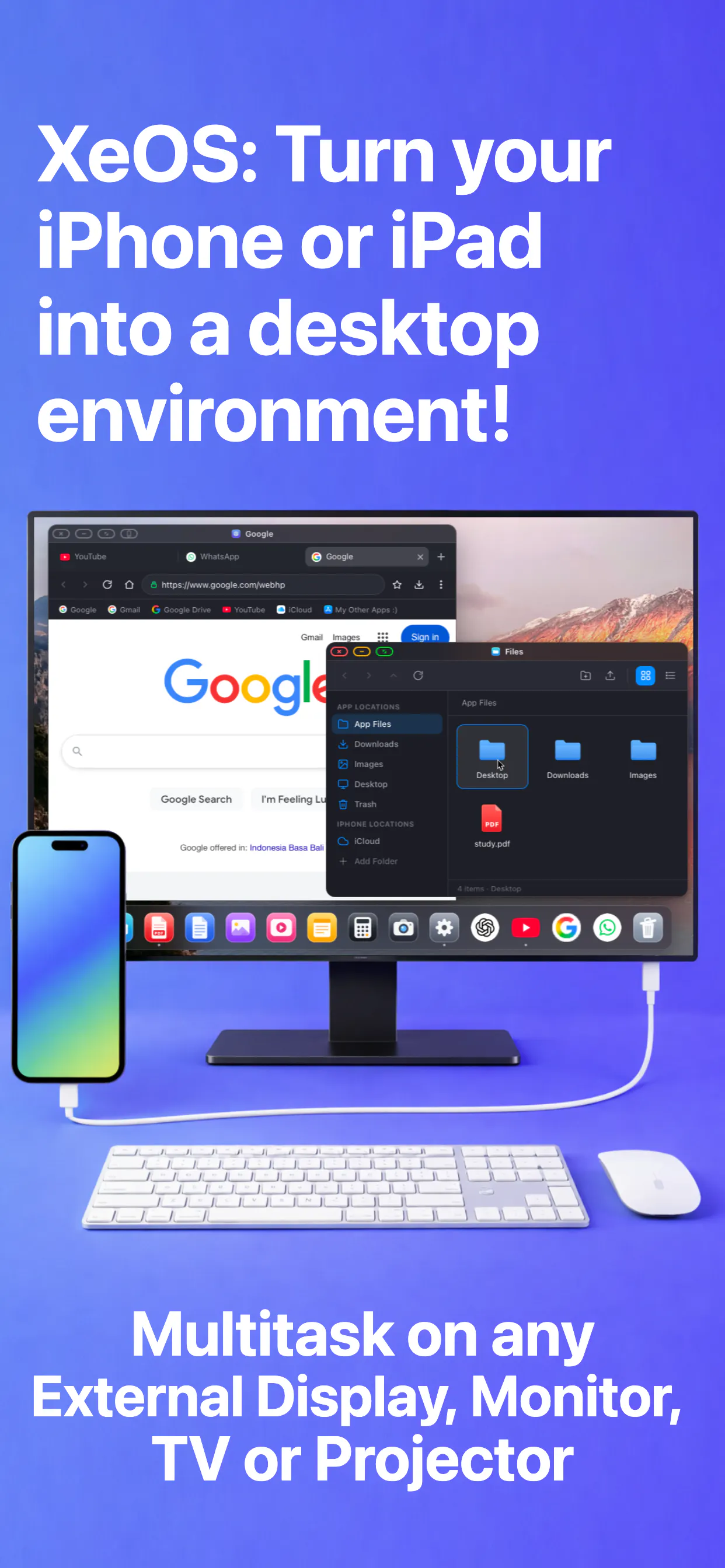 XeOS: External Display Browser gallery image