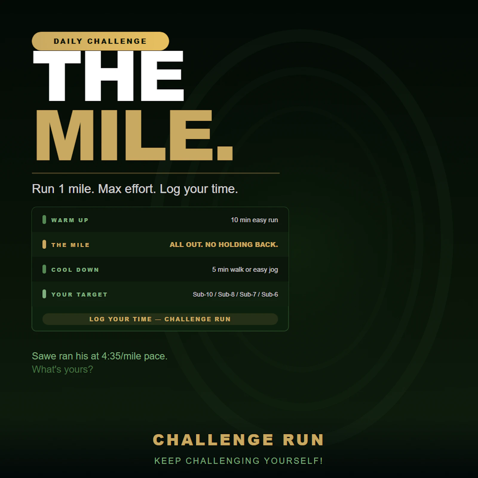 Challenge Run screenshot 2