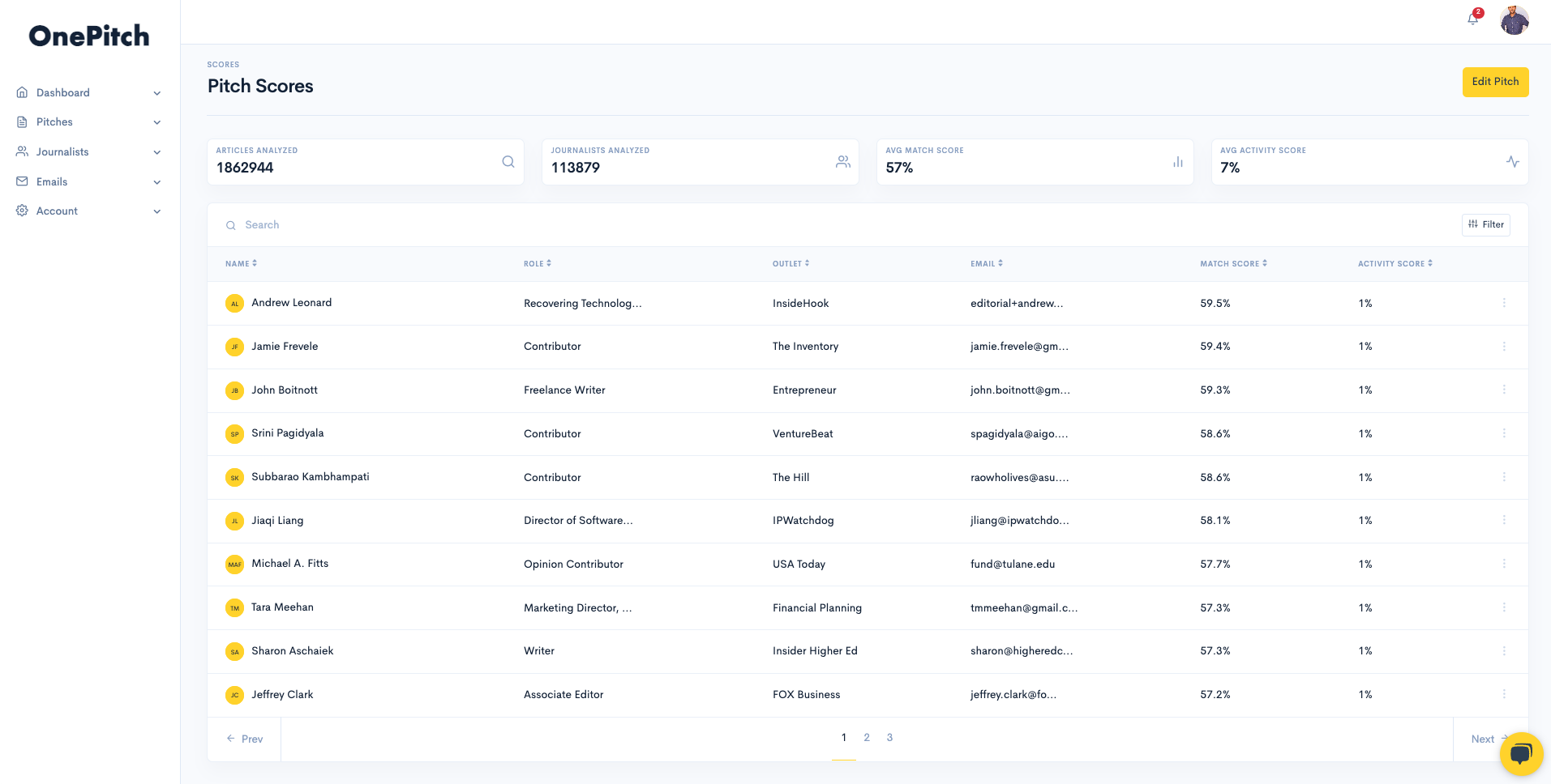 OnePitch gallery image