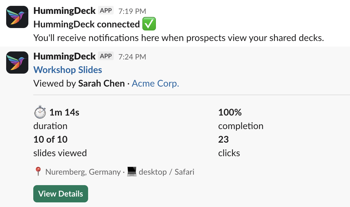 HummingDeck gallery image