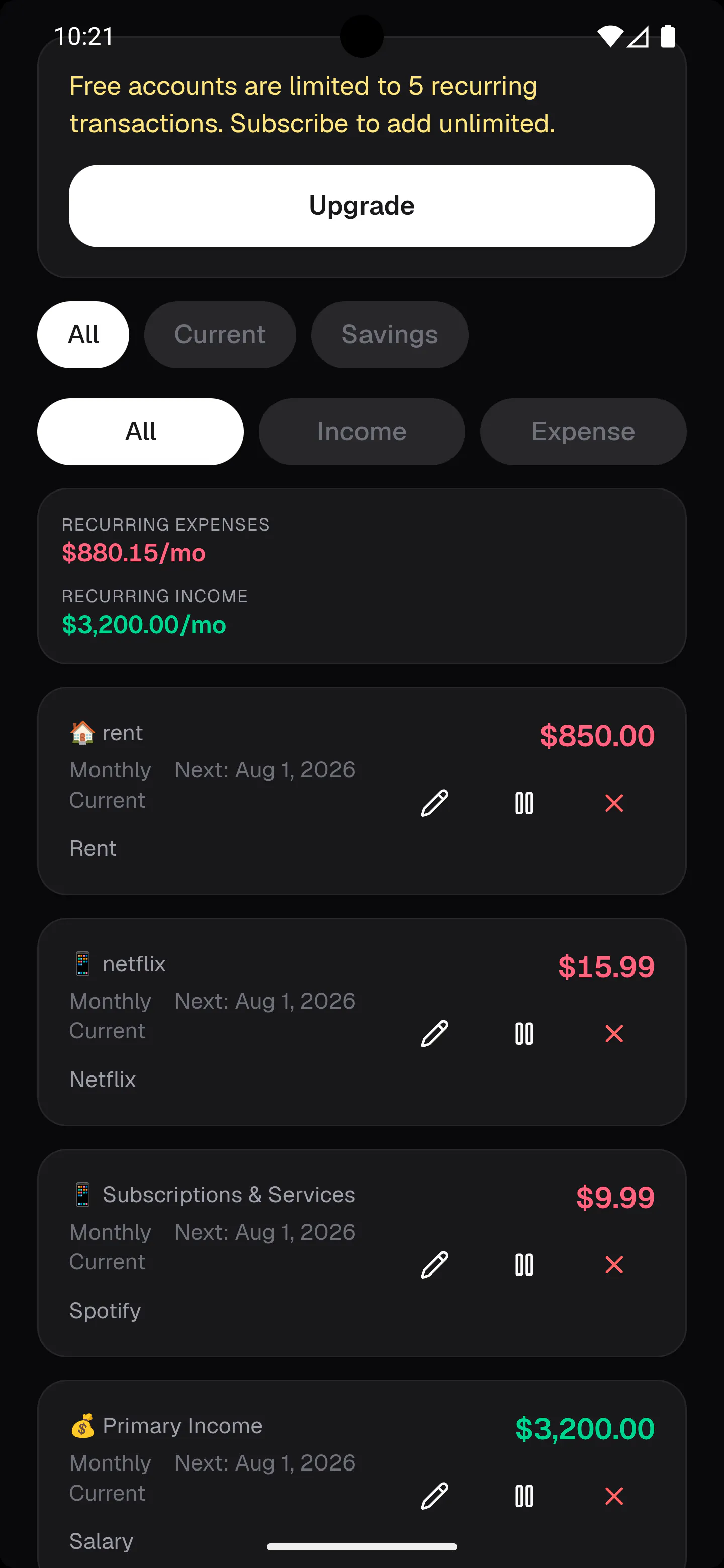 Coin Kitty Personal Finance Tracking App gallery image