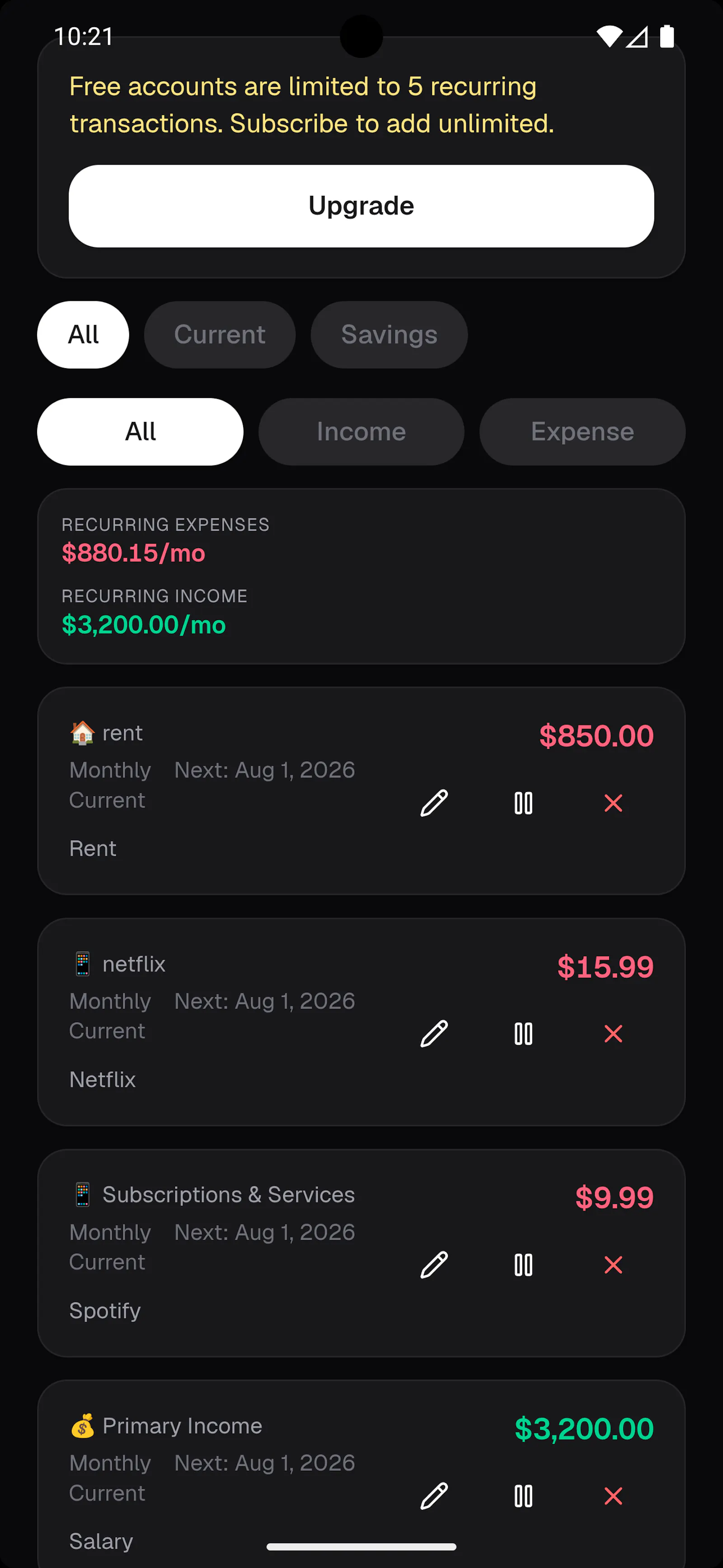 Coin Kitty Personal Finance Tracking App screenshot 7