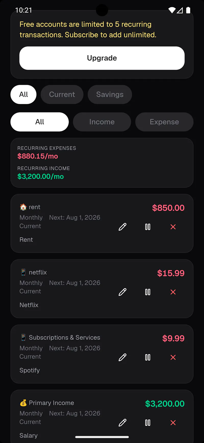 Coin Kitty Personal Finance Tracking App screenshot 7