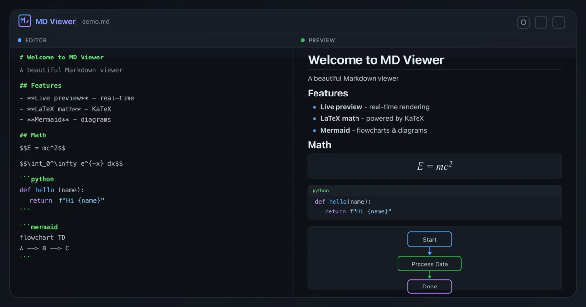 MD Viewer screenshot 1