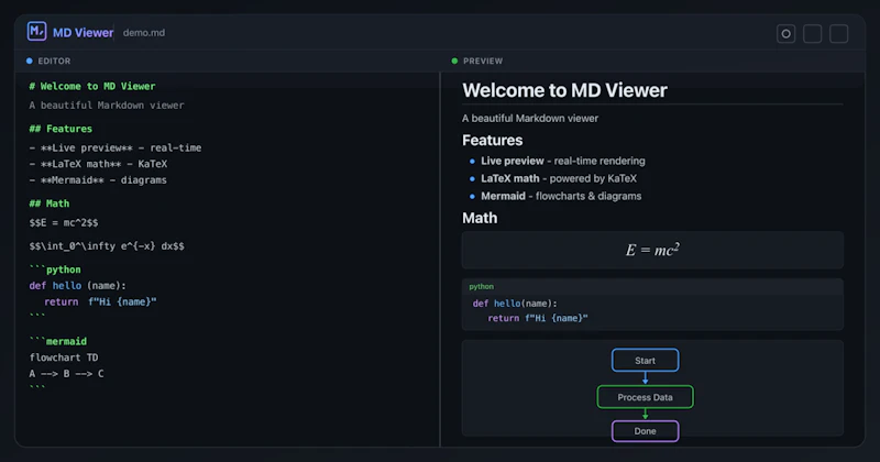 MD Viewer screenshot 1