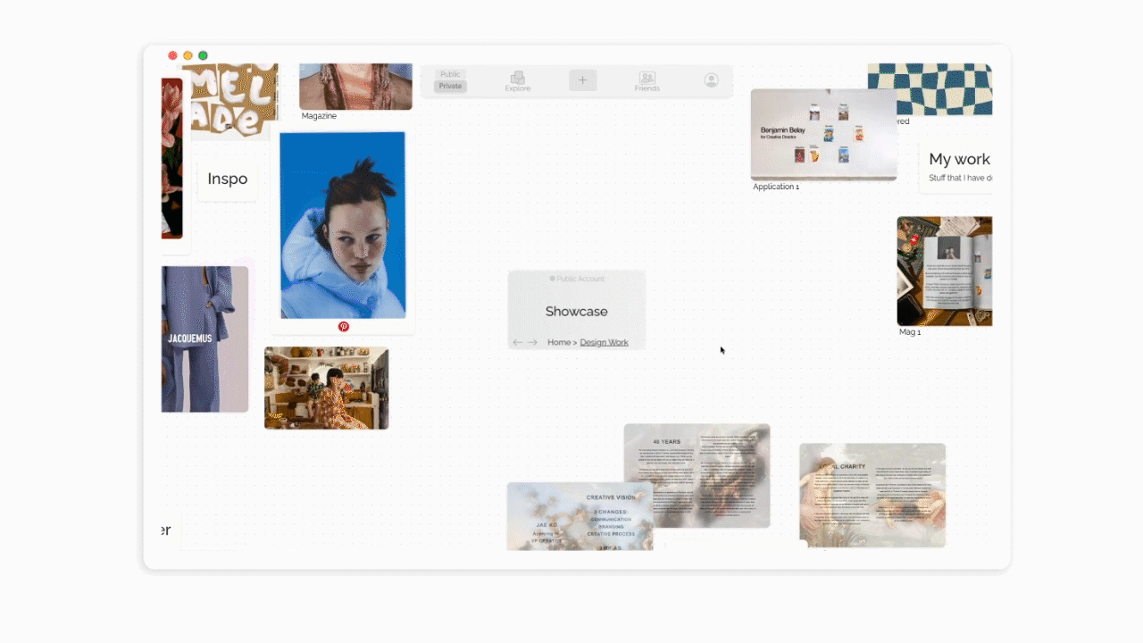 Showcase - A storage for social media bookmarks media 3