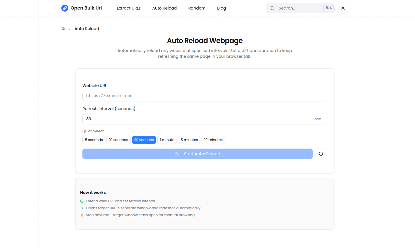 Open Bulk URL gallery image