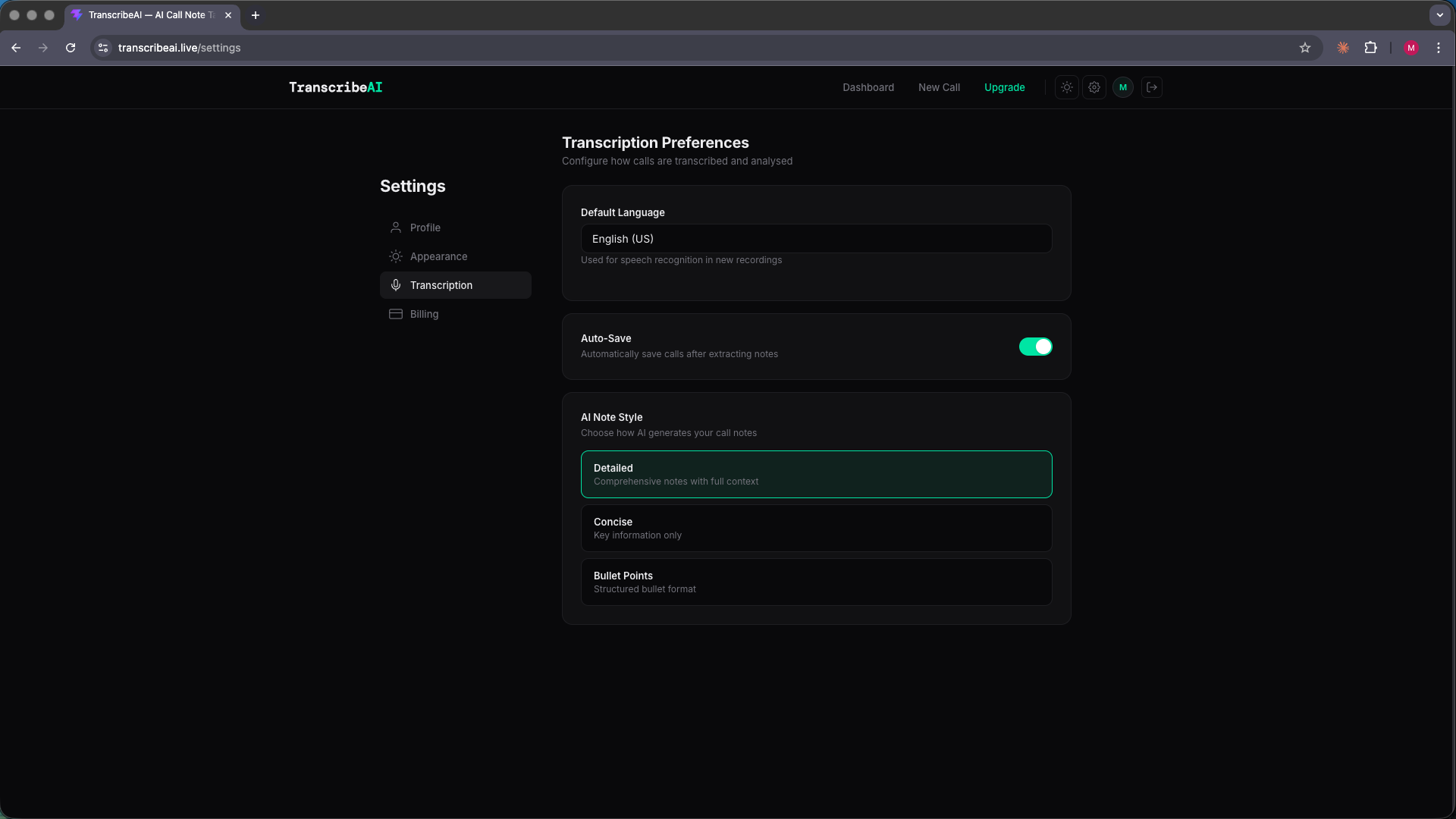 TranscribeAI gallery image