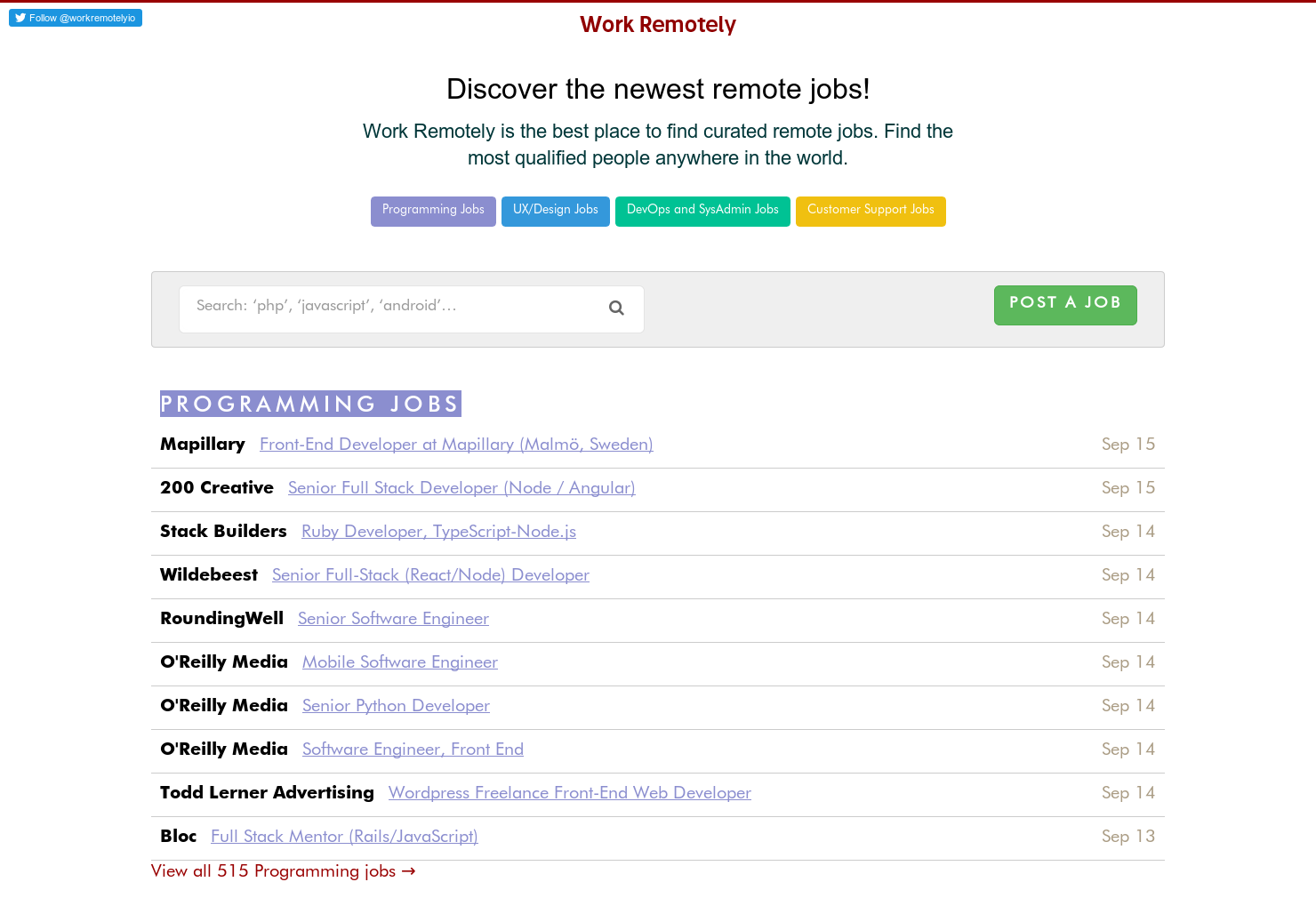 WorkRemotely.io gallery image