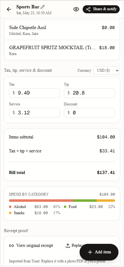 Tab Tender gallery image