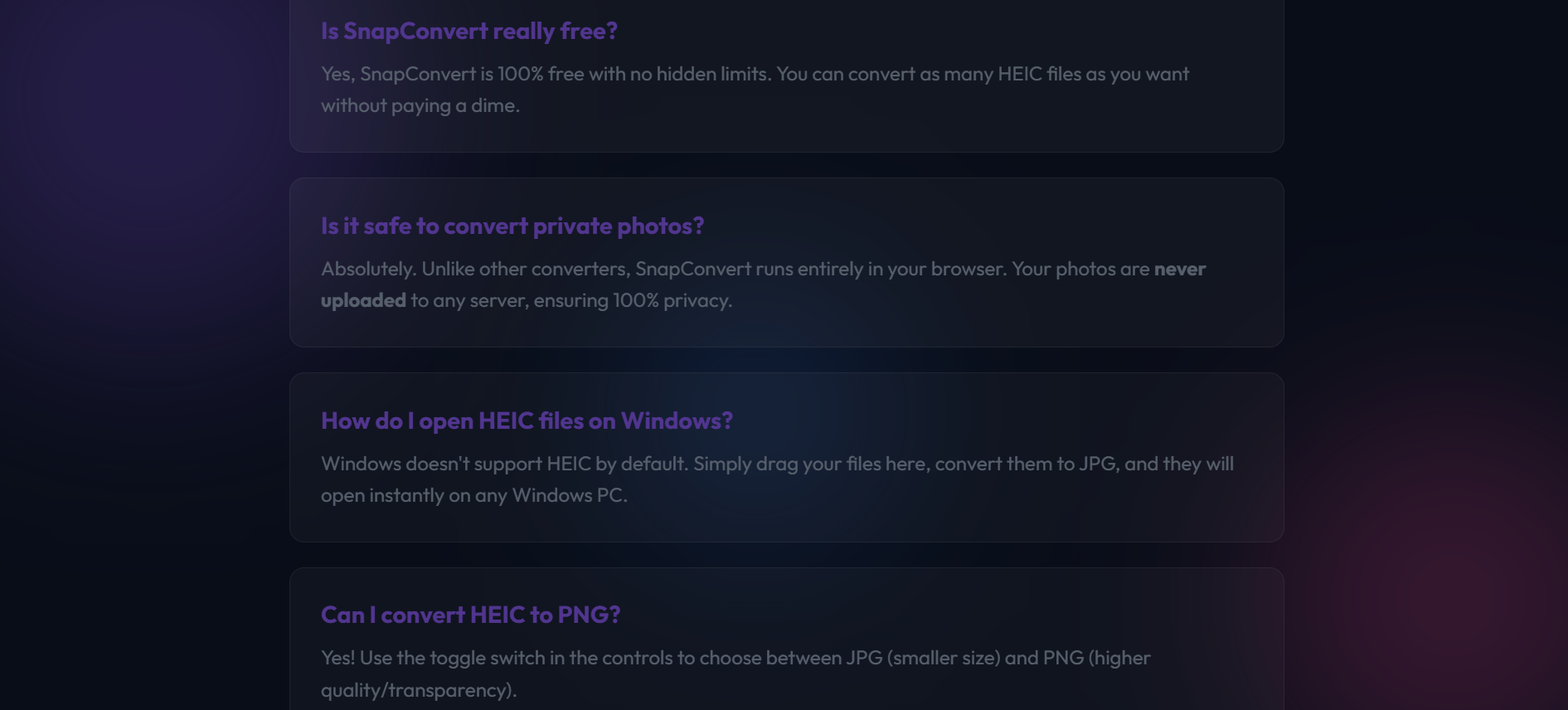SnapConvert - Screenshot 3 showing product features and functionality