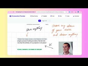 Full page screenshot & Editior gallery image